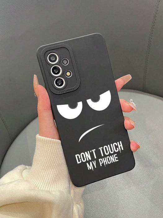 1 pieza Funda de teléfono móvil de TPU mate con patrón de letra impreso - Quierox - Tienda Online