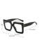 1 pieza Gafas cuadradas de mujer con marco de plástico oversize, patas anchas - Quierox - Tienda Online