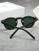 1 pieza Gafas de moda con montura redonda vintage, unisex, simples y elegantes - Quierox - Tienda Online