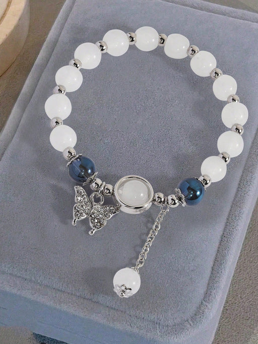 1 pieza hebra rosario Pulsera para mujeres coreano moda Bisutería sin desvanecimiento - Quierox - Tienda Online