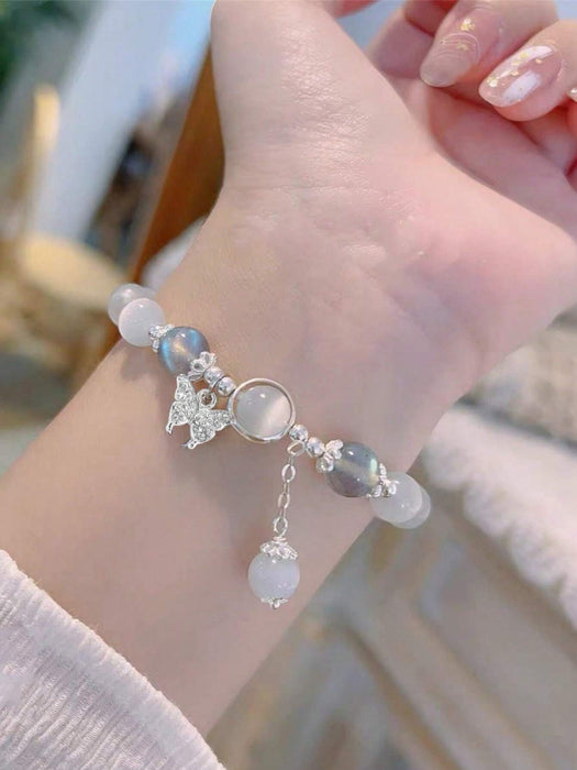 1 pieza hebra rosario Pulsera para mujeres coreano moda Bisutería sin desvanecimiento - Quierox - Tienda Online