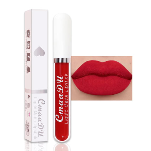 1 Pieza Lápiz Labial Líquido Mate Rojo Brillante Sexy, Brillo Labial para Mujeres - Quierox - Tienda Online