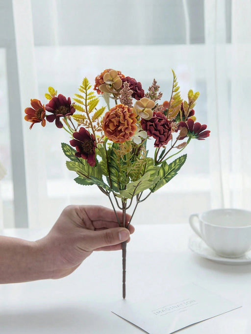 1 PIEZA Ramo artificial de flores de seda tipo margarita para decoración - Quierox - Tienda Online