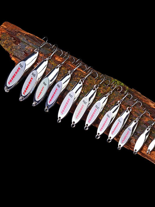 1 pieza señuelo de pesca de mar Vib con brillo metálico plateado - Quierox - Tienda Online