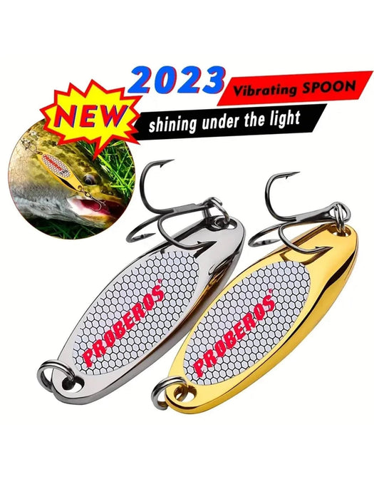 1 pieza señuelo de pesca de mar Vib con brillo metálico plateado - Quierox - Tienda Online