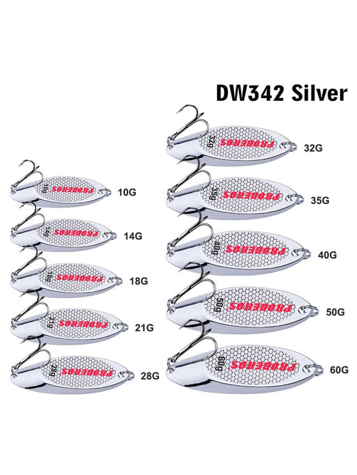 1 pieza señuelo de pesca de mar Vib con brillo metálico plateado - Quierox - Tienda Online