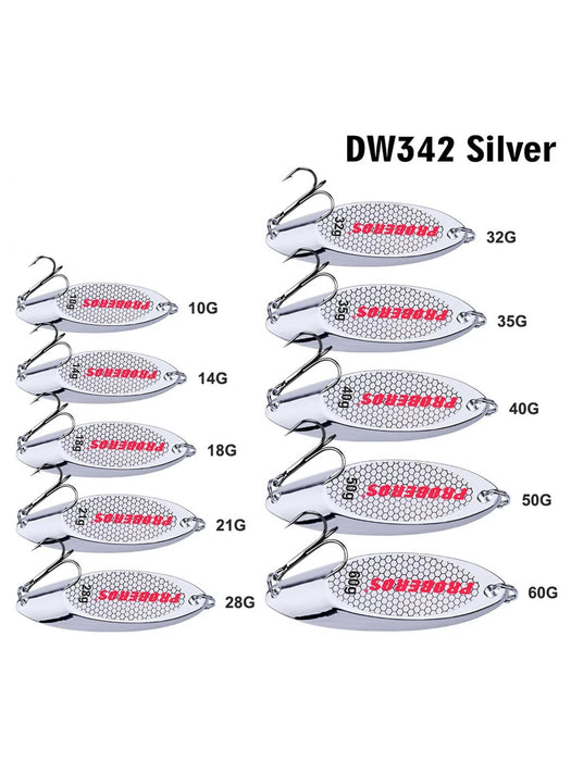1 pieza señuelo de pesca de mar Vib con brillo metálico plateado - Quierox - Tienda Online