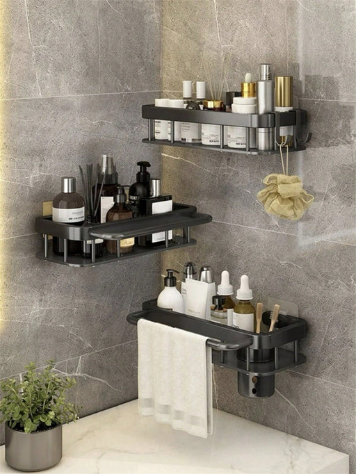 1 Pieza Soporte De Almacenamiento Sin Perforación Montado En La Pared En El Baño, Estante Para Ducha - Quierox - Tienda Online