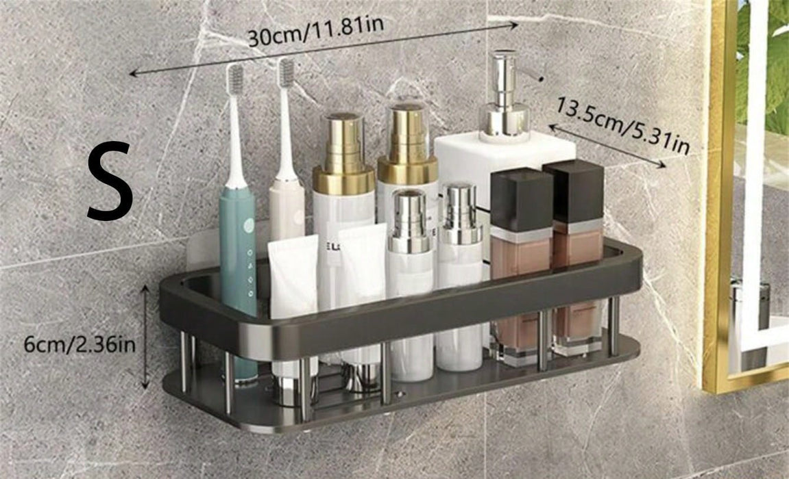 1 Pieza Soporte De Almacenamiento Sin Perforación Montado En La Pared En El Baño, Estante Para Ducha - Quierox - Tienda Online