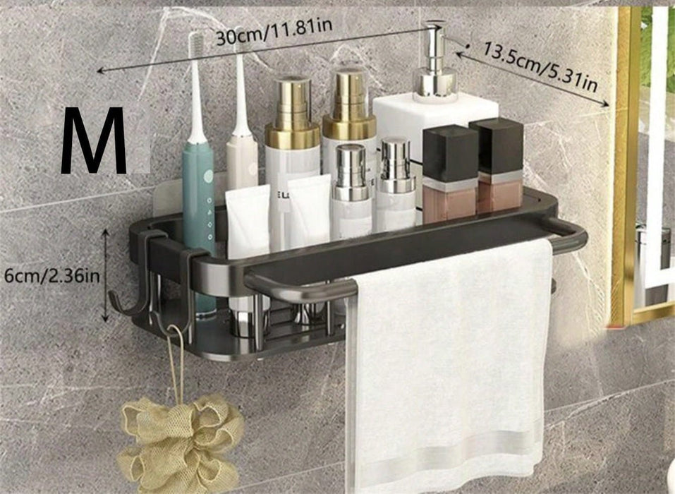 1 Pieza Soporte De Almacenamiento Sin Perforación Montado En La Pared En El Baño, Estante Para Ducha - Quierox - Tienda Online