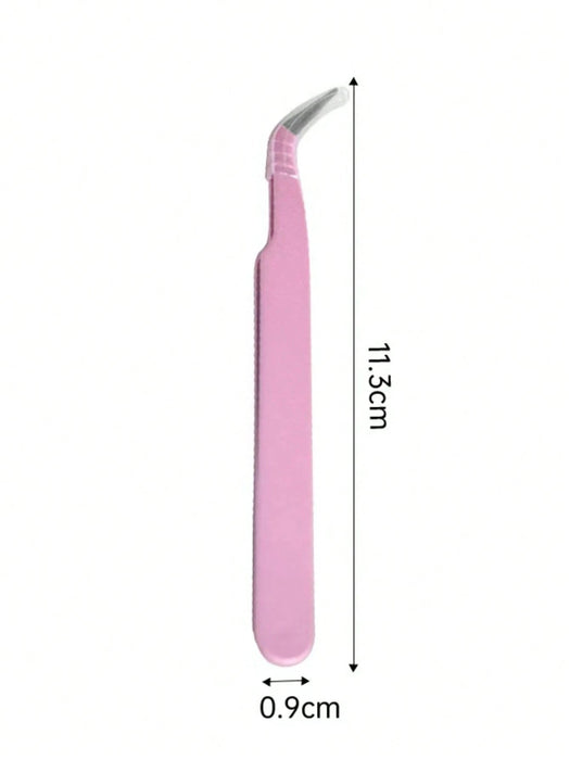 1 pinza de acero inoxidable para extensión de pestañas - Quierox - Tienda Online