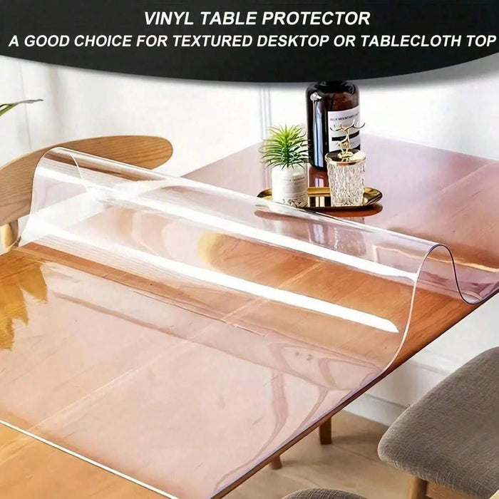 1 protector de mesa transparente de PVC,rectangular de plástico de 1,0 mm de grosor 80*200cm - Quierox - Tienda Online