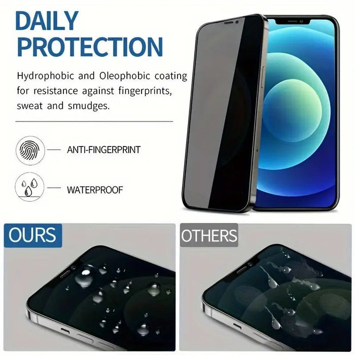 1 Protector De Pantalla De Vidrio Templado 9H Privacy, Para IPhone 12 Pro - Quierox - Tienda Online