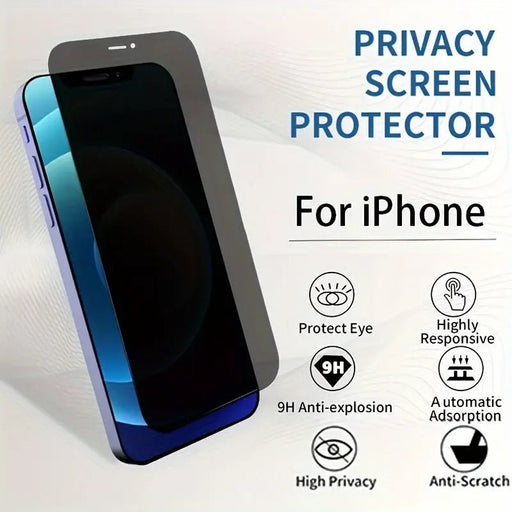 1 Protector De Pantalla De Vidrio Templado 9H Privacy, Para IPhone 12 Pro - Quierox - Tienda Online