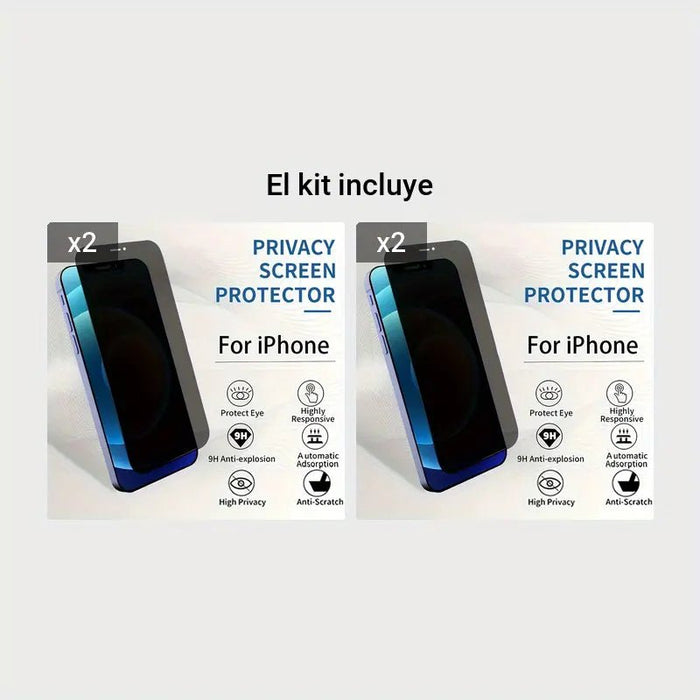 1 Protector De Pantalla De Vidrio Templado 9H Privacy, Para IPhone 12 Pro - Quierox - Tienda Online