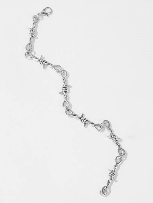 1 Pulsera minimalista estilo alambre de púas, unisex - Quierox - Tienda Online
