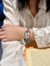 1 reloj de pulsera plateado para mujer, de lujo y elegancia sencilla. - Quierox - Tienda Online