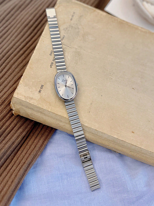 1 reloj de pulsera plateado para mujer, de lujo y elegancia sencilla. - Quierox - Tienda Online