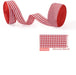 1 rollo de cinta de cuadros rojos de Navidad, cinta de para decoración de árbol de Navidad - Quierox - Tienda Online