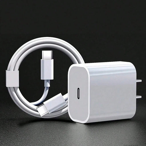 1 Set Adaptador de cargador rápido USB - C de 30W con cable de carga USB - C a Tipo - C de 6.6FT/200cm - Quierox - Tienda Online