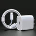 1 Set Adaptador de cargador rápido USB - C de 30W con cable de carga USB - C a Tipo - C de 6.6FT/200cm - Quierox - Tienda Online