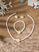 1 Set: pendientes, pulsera, y collar - Conjunto de joyería con colgante de flor de plumeria - Quierox - Tienda Online