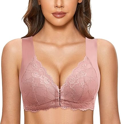 1 Sujetador cierre frontal sin costuras y sin forro, uso diario para mujer - Quierox - Tienda Online