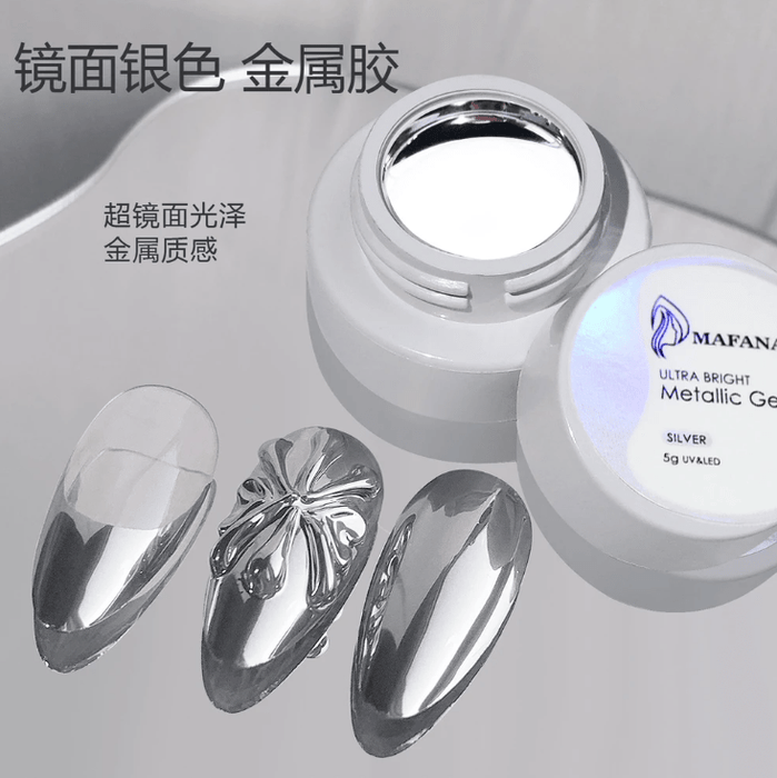 1 tarro de esmalte de uñas con efecto espejo metálico - Quierox - Tienda Online