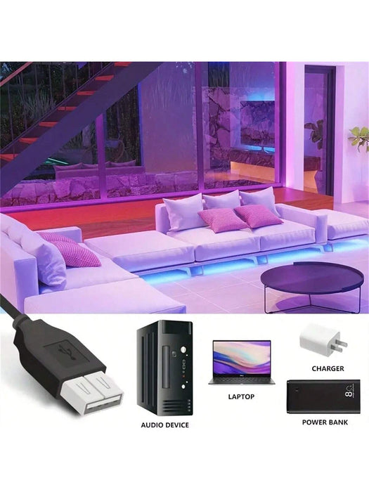 1 tira de luz LED de 10M, control remoto USB de 24 teclas - Quierox - Tienda Online