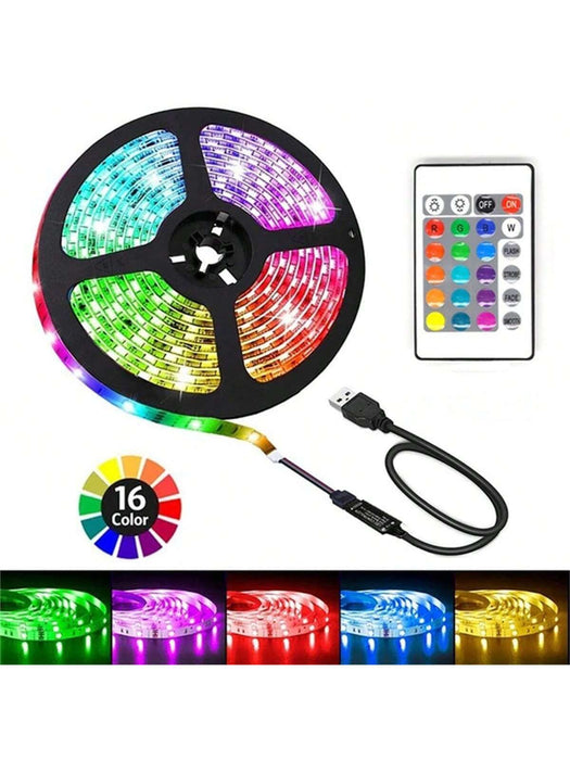 1 tira de luz LED de 10M, control remoto USB de 24 teclas - Quierox - Tienda Online