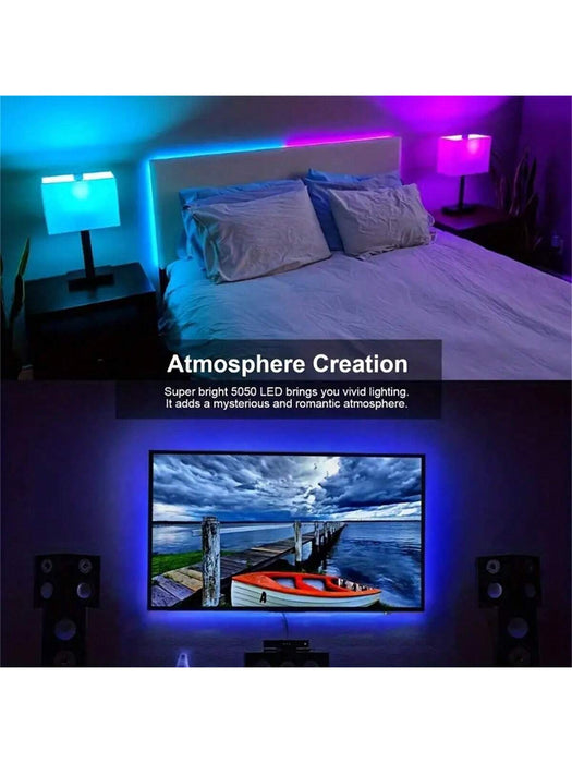 1 tira de luz LED de 10M, control remoto USB de 24 teclas - Quierox - Tienda Online