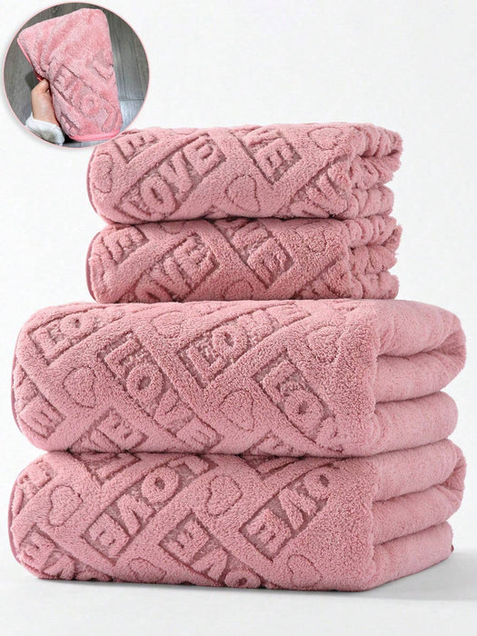 1 Toalla de pelo/mano de felpa coral suave y cómoda, absorbente y de secado rápido - Quierox - Tienda Online
