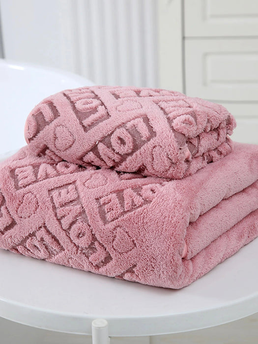 1 Toalla de pelo/mano de felpa coral suave y cómoda, absorbente y de secado rápido - Quierox - Tienda Online