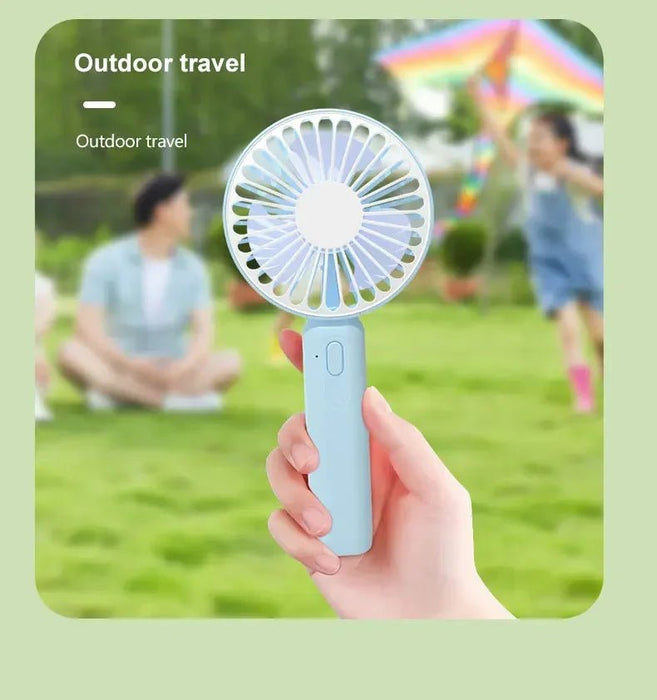 1 ventilador portátil nuevo para oficina, escritorio, multifuncional, plegable, pequeño, eléctrico, USB - Quierox - Tienda Online