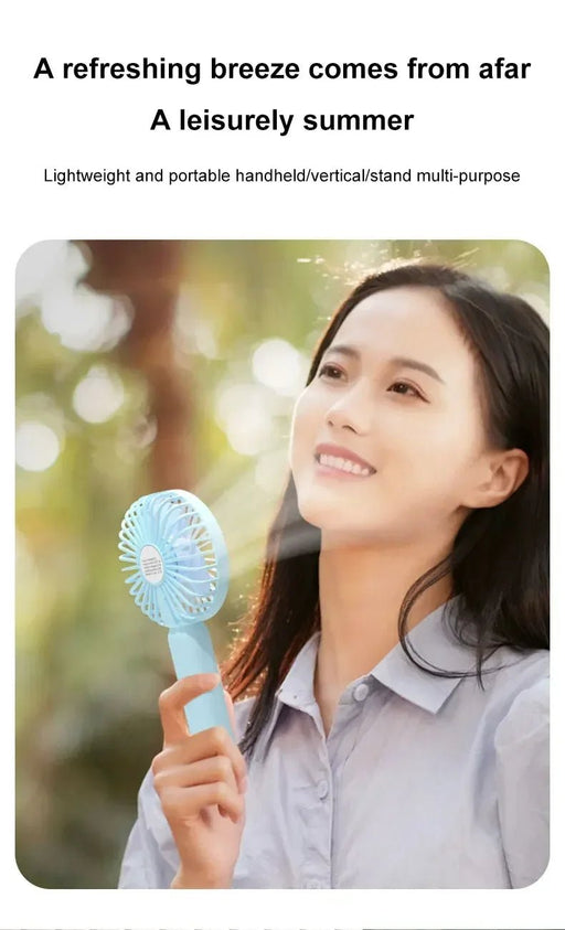1 ventilador portátil nuevo para oficina, escritorio, multifuncional, plegable, pequeño, eléctrico, USB - Quierox - Tienda Online