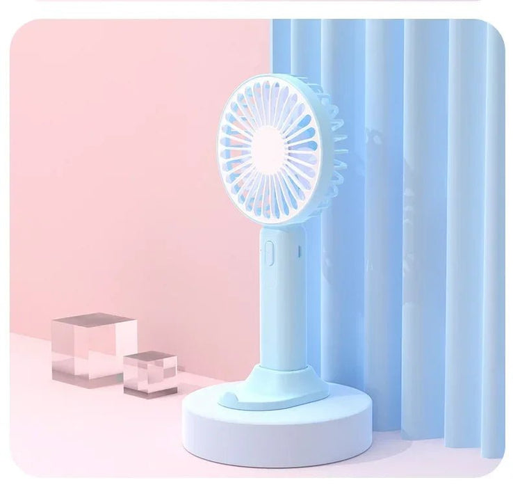 1 ventilador portátil nuevo para oficina, escritorio, multifuncional, plegable, pequeño, eléctrico, USB - Quierox - Tienda Online