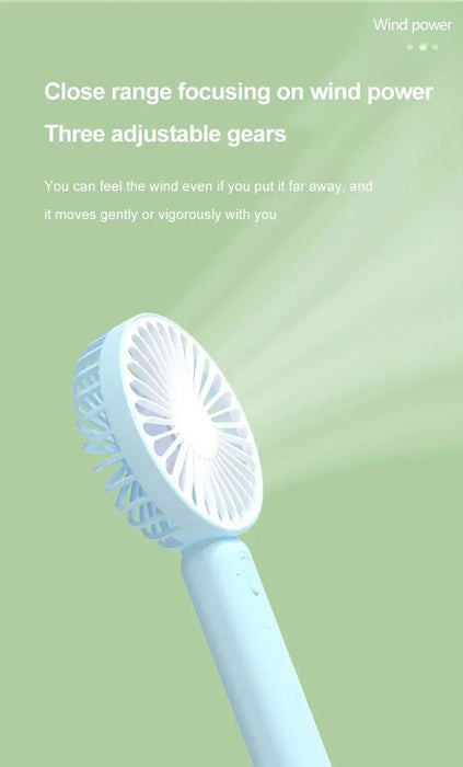 1 ventilador portátil nuevo para oficina, escritorio, multifuncional, plegable, pequeño, eléctrico, USB - Quierox - Tienda Online