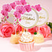 10 adornos para tartas del Día de la Madre, diseño de flores para cupcakes - Quierox - Tienda Online