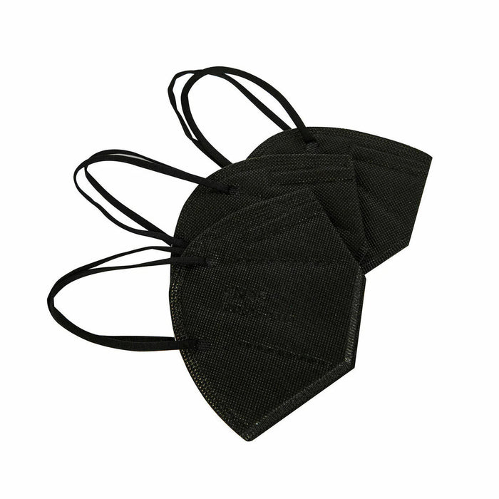 10 mascarillas desechables de seguridad de 5 capas para hombres y mujeres, color negro - Quierox - Tienda Online