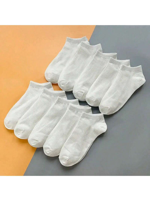 10 pares de calcetines náuticos blancos para hombres y mujeres - Quierox - Tienda Online