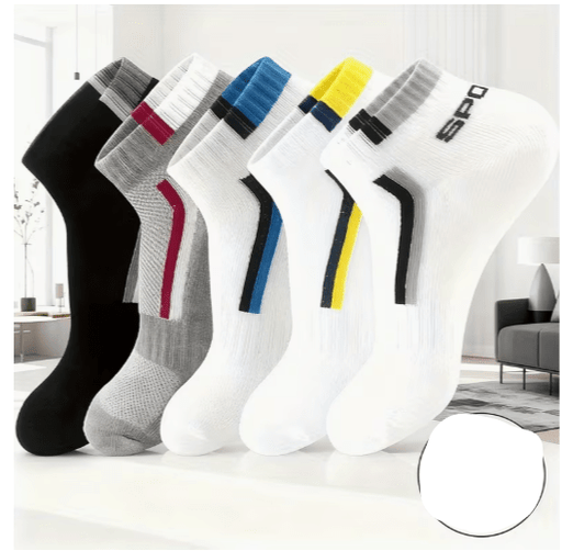 10 Pares de Calcetines Tobilleros de Malla Transpirable para Hombres, Absorbentes de Sudor - Quierox - Tienda Online