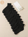 10 pares de calcetines transpirables de media pantorrilla de color liso para hombre - Quierox - Tienda Online