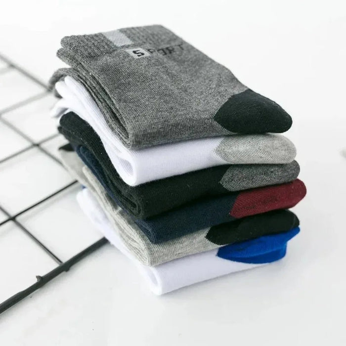 10 pares de medias deportivas de algodón transpirables para hombre de fibra de bambú - Quierox - Tienda Online