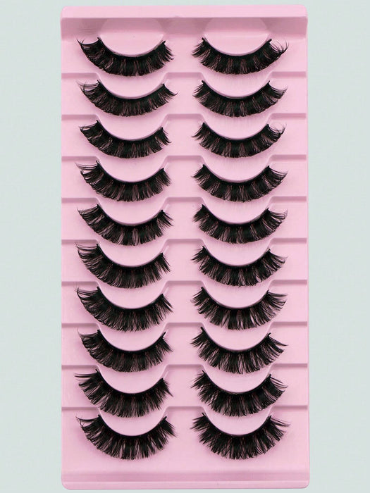 10 pares de pestañas postizas suaves, rizadas, suaves y no irritantes - Quierox - Tienda Online