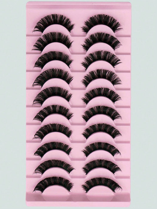 10 pares de pestañas postizas suaves, rizadas, suaves y no irritantes - Quierox - Tienda Online