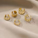 10 pendientes de clip con hojas para mujer, color oro rosa, creativos, sencillos, con forma de C - Quierox - Tienda Online