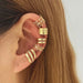 10 pendientes de clip con hojas para mujer, color oro rosa, creativos, sencillos, con forma de C - Quierox - Tienda Online
