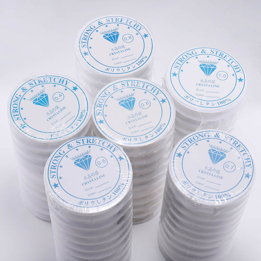 10 rollos de hilo elástico para pulseras de 1,0 mm - Quierox - Tienda Online