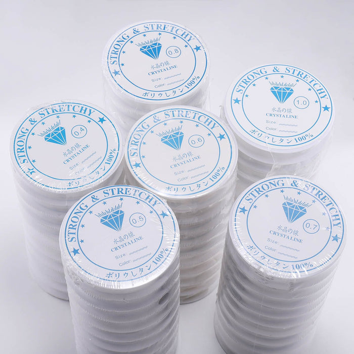 10 rollos de hilo elástico para pulseras de 1,0 mm - Quierox - Tienda Online