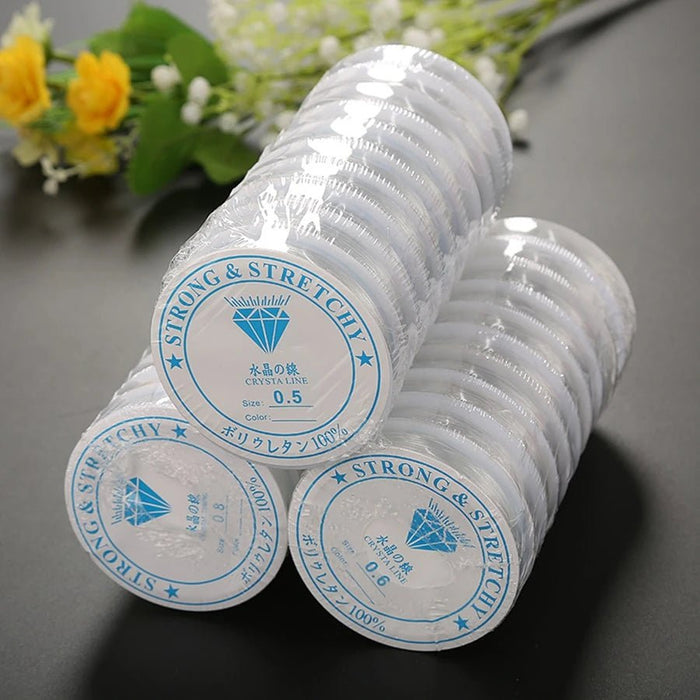 10 rollos de hilo elástico para pulseras de 1,0 mm - Quierox - Tienda Online